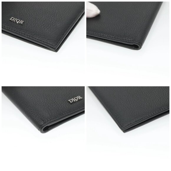 Christian Dior Card Case Leather Black Auth - Picture 16 of 16